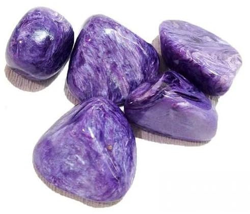 TENET - 1 PEZZO - Pietra naturale burattata levigata per cristalloterapia, reiki e meditazione - 20-30 mm (CHAROITE SUPER EXTRA)