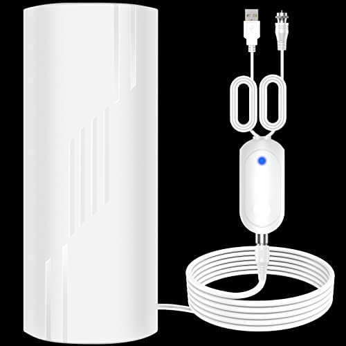 Antena de TV de alcance de más de 900 millas, antena de TV digital para interiores con amplificador y amplificador de señal, antena HD portátil para TV interior y exterior para Smart TV y televisores