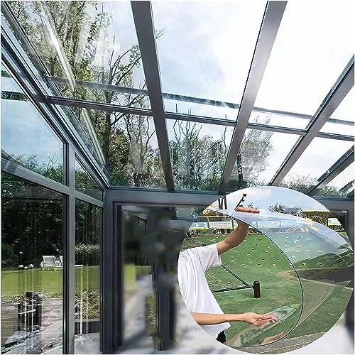 Dachbau Platten Polycarbonat-Dachplatte, Durchsichtige, Biegsame Endurance-Platte Aus PC, Flammhemmende, Stoßfeste DIY-Ersatz-Gewächshausabdeckung, (Color : Clear, Size : 1X18m)