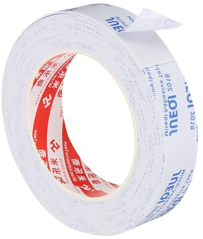 PATIKIL 5m Dichtungsband Selbstklebend, 25mm(B) x 1mm(D) Dichtband für Fenster Türen, Schaumstoff Klebeband 1 Rolle, Weiß