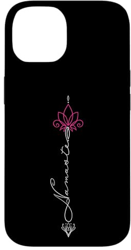 Yoga Pfeil Lotusblüte und Namaste Schriftzug Fineline Art Hülle für iPhone 14