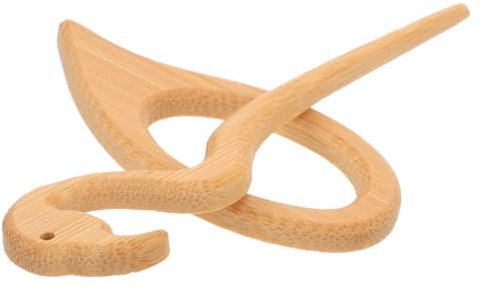 DEARMAMY Broche en Bois Marron pour Femmes, Design Délicat et Unique, pour Décorer Robes et Écharpes Épingle Élégante et Fonctionnelle