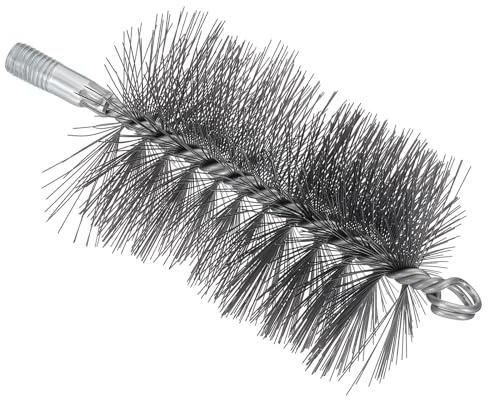 Patikil 3.2in OD Chimney Brush - 1pc Round Sweep Poly Steel Wire Chimney Cleaning Brush M12 Threaded for Fireplace Flue Pipe Rust Rod, 80mm
