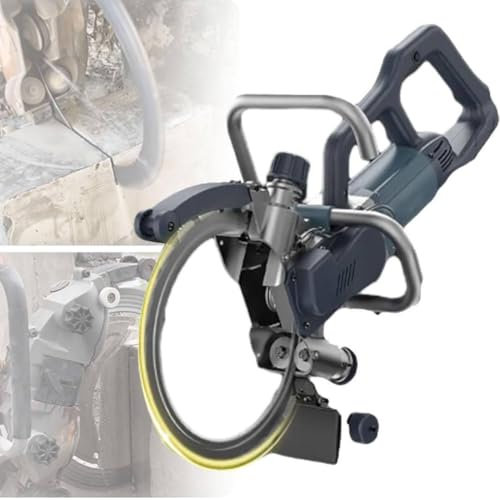 LMYYDES 8800W/9500W Electric Ring Saw Wall Groove Chaser Cutting Machine, Concrete Wall Cutting Machine, 27cm/10in Cut Depth, for Granite, Wood, Concrete, Ston,9800W