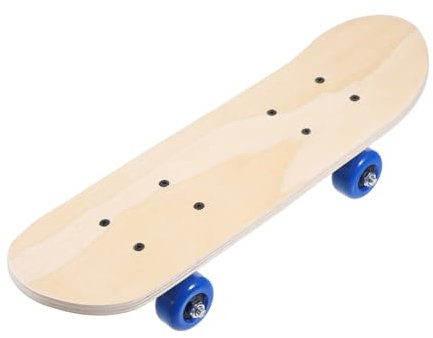 Happyyami Holz-Skateboard-Deck Zum Bemalen Unfertig Double-Tail DIY-Material Ersatzdeck Für Junge Mädchen Und Anfänger Leeres Skateboarddeck Zum Malen