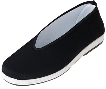 kowaku Chaussures Kung Fu, chaussures en toile, durables pour hommes et femmes, respirantes, antidérapantes, semelle en caoutchouc, chaussures d'arts, 42