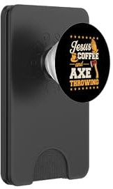 Jesus Coffee And Hache Lancer PopSockets PopWallet pour MagSafe