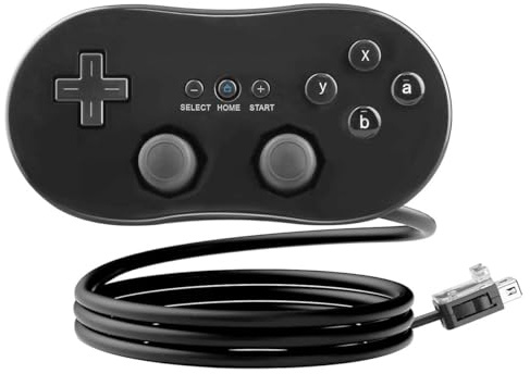 Classic Controller gültig für Nintendo Wii Farbe Schwarz, Classic Controller, Gamepad