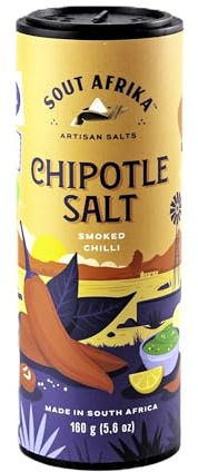 Sout Afrika Chipotle All Purpose Seasoning 160g - Mixed Herbs, Peppers, & Spices for Cooking – Artisan Flavoured Sea Salt for Cooking, BBQ, Braai, Air Fryer – For Foodies – Natural Ingredients