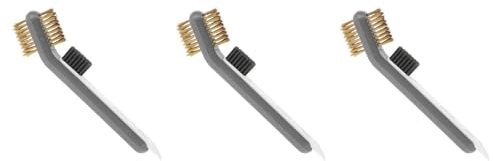 TOPBATHY 3Pcs Cleaning Brush Set with Long Handle Wire Brush for Efficient Grease Removal Multi-Purpose Rotary Cleaning Tool for Kitchen and Home Use