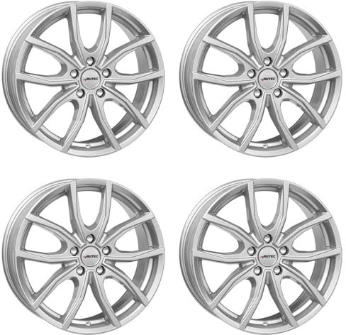 4x Autec Felgen VIDRON 7.5x19 ET50 5x108 Brillantsilber kompatibel mit Volvo XC60 XC40 EX30 V90 V60 V40 XC70 S60