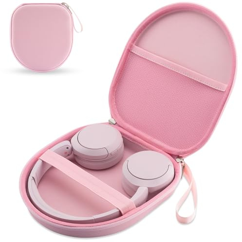 Case Compatible with Sony WH-CH520N WH-CH720N, and JBL 510BT 520 BT 720BT 770 NC 760 NC 670 NC Wireless Noise Cancelling Headphones, Portable Travel Headphone Storage Cover Bag (Pink)