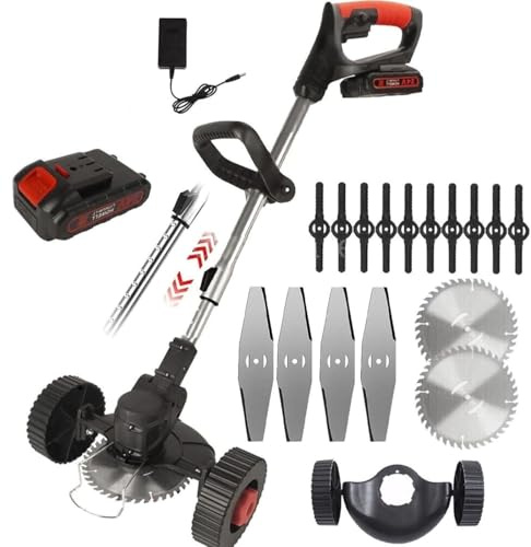 Itoolmax - Tagliaerba elettrico 3 in 1, senza fili, 1800 W, 3 in 1, portatile, regolabile in altezza, senza spazzole