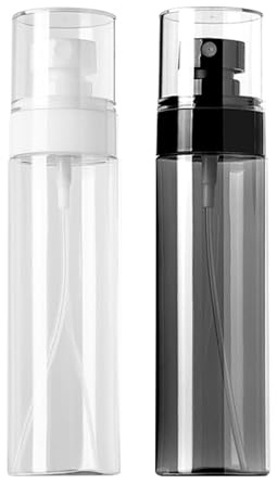 ShiningUU Small Spray Bottle 2-Pack 100ml Fine Mist Travel Spray Bottles | Portable Refillable Bottles for Toiletries & Cosmetics