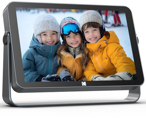 KODAK 10.1 Inch WiFi Digital Picture Frame with 64GB Storage, Electronic Smart Digital Photo Frame 1920x1200 IPS Touch Screen, Auto-Rotate, Share Moments Instantly Gifts for Women