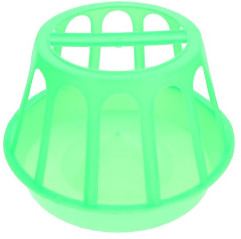 Homoyoyo Portable Poultry Feeder round Feed Trough for Chickens Ducks Geese, Anti-spill Livestock Feeding Container Suitable for Farm and Backyard Use