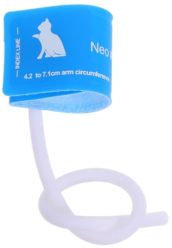 HONMEET Manchon de Tension Artérielle pour Animaux Domestiques Bleu, Adapté aux Petits Chiens et Chats, en Plastique et Tissus, Précis pour Usage à Domicile