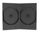 100 (2x 50) DVD CD Hüllen 14mm 2fach 2er black