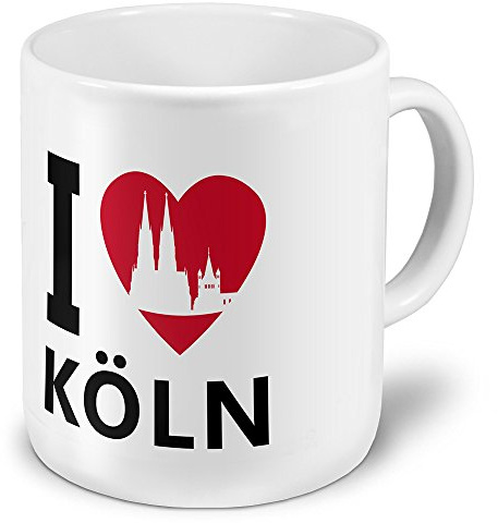 digital print XXL Jumbo-Städtetasse Köln - XXL Jumbotasse mit Design I Love Köln - Städte-Tasse, Städte-Krug, Becher, Mug