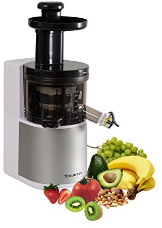 Home Essentials – Tecnologia Slow Juicer Jui JUI-8120 Slow-PRO [Low Speed per pieno sostanze nutritive conservazione, 1 litro contenitore succo, silenziosa, pulizia facile, con libro di ricette]