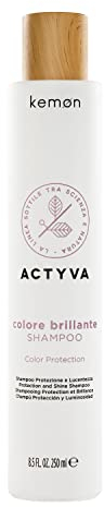 Kemon Actyva Colore Brillante Shampoo - Color-Shampoo für intensiven Farbglanz, Haar-Pflege für coloriertes, mattes oder stumpfes Haar - 250 ml
