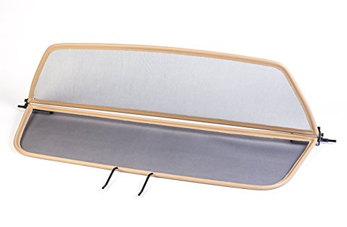 GermanTuningParts Windschott für BMW 6 F12 (2011-2015) - Klappbar - mit Schnellverschluss - Beige | Windabweiser | Windblocker | Wind deflector