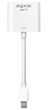approx! Adaptateur Mini DisplayPort vers VGA APPC13V2 162 MHz HDMI 1.3b 5,4 Gbps 18 cm