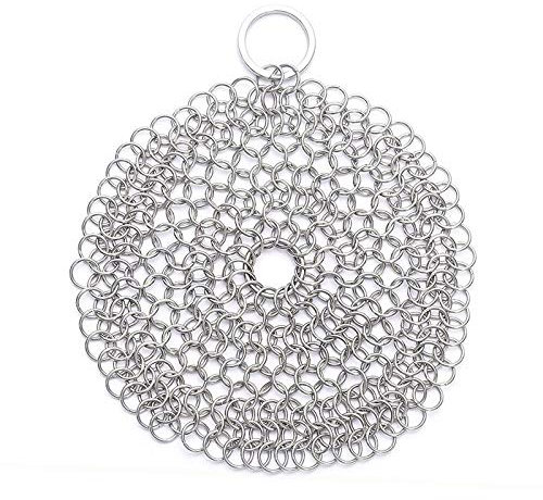 NCCZ Limpiador Redondo de Acero Inoxidable Limpiador de ollas Cepillo Scrubber Home Cookware Cocina Herramienta de Limpieza, Tamaño: 6 x 6 Pulgadas