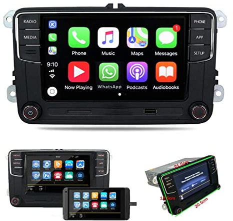 SCUMAXCON 6,5 Bilradio Bilstereo OEM MIB2 RCD360 RCD330 Carplay Bluetooth RVC SD-kort Pekskärm Minneskortingång Bilnavigator för V W GOLF 5 6 Passat Jetta Caddy EOS T5 Tiguan Touran CC Polo