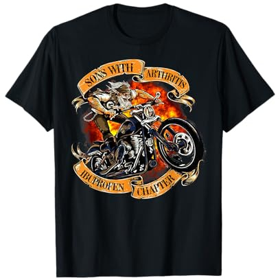 Sons with Arthritis Ibuprofen Chapter Motorcycle T-Shirt Small