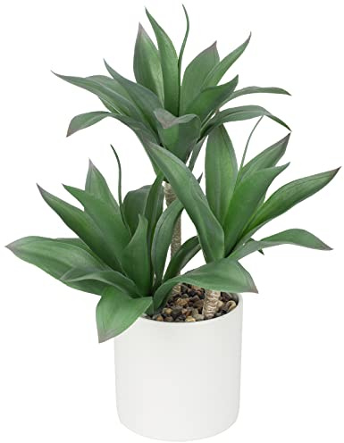 Lot de 3 grandes plantes succulentes artificielles décoratives en pot - 37 cm - Plantes succulentes artificielles en pot - Aloe Yucca Vera - Décoration pour la maison, le bureau, la cuisine #1