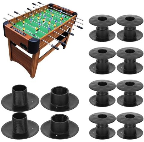 Cyrank Tischfußballlager, 10 Satz Tischkicker Lager, Kickertisch Board Lagerstange, Tischfußballbuchsen aus Kunststoff, leicht, Tischfußball, Ersatzteile, Tischfußballspiellager