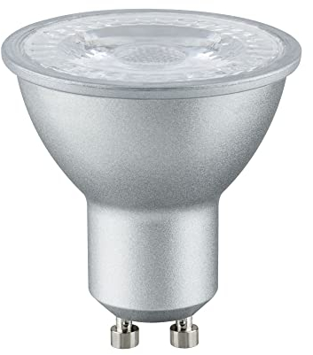 Paulmann 28975 Riflettore LED standard 230V GU10 230V confezione da 1 4W 230lm 51mm alluminio plastica 2700K - bianco caldo lampadina