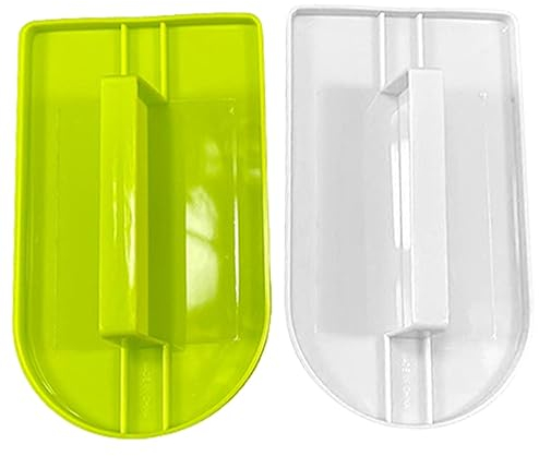 2 unidades de alisador de fondant, accesorios para tartas, alisador de tartas, herramienta de modelado de tartas, herramienta de alisado de tartas para fondant (verde + blanco)
