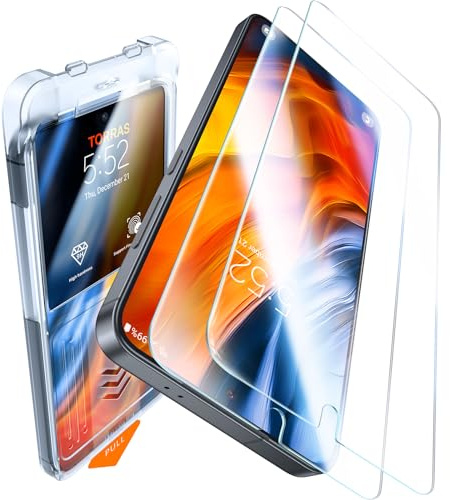 TORRAS für Samsung Galaxy S24 für Panzerglas [Höchste Kratzfestigkeit] Zertifizierung auf 100% Effektive Entsperrung Folie für Samsung Galaxy S24 9H+ Glas [0 Luftblasen & Staub], 2 Stück