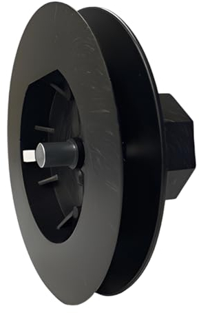 markiso Rolladengurtscheibe SW40 für Mini Rollladengurt bis 16mm, Rollladen Gurtscheibe mit 12mm Bolzen, Rolloscheibe Ø138mm - 10 Stück