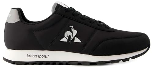 Le COQ Sportif Mixto RACERONE_2 Basket, Black/Silver, 41 EU, Negro y Plateado, 41 EU