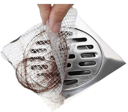 Einweg-Bodenablauf-Aufkleber, Badezimmer-Haarfänger, Stopper, Dusche, Bodenablauf-Abdeckung, Anti-Blockier-Filter, Küchenspüle, Sieb (Color : 9CM-50PCS, Size : 3Rolls)