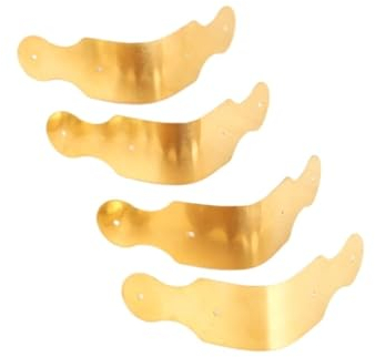 AQXYWUIO 4 Stücke Antike Ecke Dekorative Schutz Möbelbeschläge Holz Schmuckschatulle Winkelhalterung Ecke Dekorative Protektoren (Color : B)