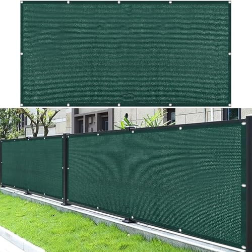 Balkon Sichtschutz mit Ösen 200 x 275 cm 100% Privatsphäre Balkonverkleidung Balkonumspannungen mit Ösen Kabelbinder Und Kordel für Garten Balkon Zaun Terrassen, Dunkelgrün