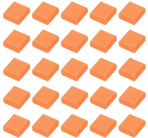 sourcing map 60pcs USB 2.0 Port Cap Cover Anti Dust Silicone Protector for USB Male USB Data Cable, Orange