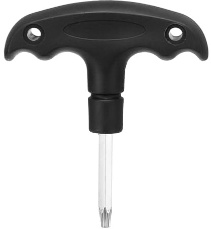 sourcing map Golf Spike Wrench Tool T20 Golf Torque Wrench Stainless Steel Golf Head Adjustment Tool Golf Driver Torque Tool with Plastic Handle for Golf Club Driver Shaft Adapter, Black