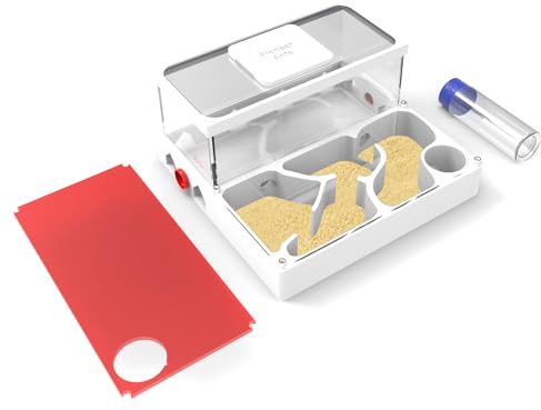 PioneerAnts Ant Farms with Yellow Sand and Tool Kit-Transparent Ant Farm for Adults 3D Printed Ant Nest Workshop Castle Ant Garden for Live Ants and Queen (Model-B)