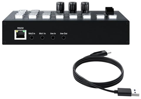 3-Channel HDMI Video Switcher Live Streaming Audio Mixer for HDMI Live Stream Switcher