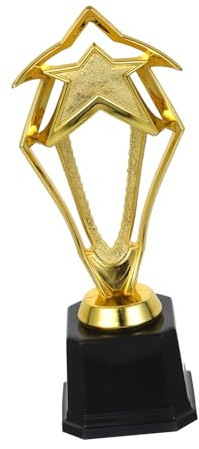 YARNOW d'or Étoile Creuse 23,5 CM en Plastique de Fête avec Base de Compétition Décoration