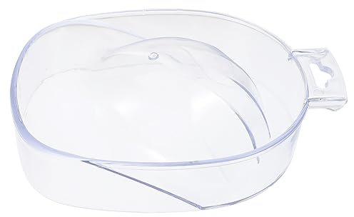 Vaguelly Cuenco De Manicura Transparente De Acrílico Resistente Bol Para Remojo y Quitaesmalte Para Salón De Uñas y Uso Doméstico