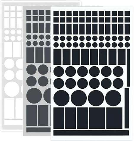 3 Sheets LED Light Blocking Stickers Blackout Covers for Electronics | Black & Grey & White Options, Multi-Size Shapes, Removable Adhesive, Sleep-Friendly Design