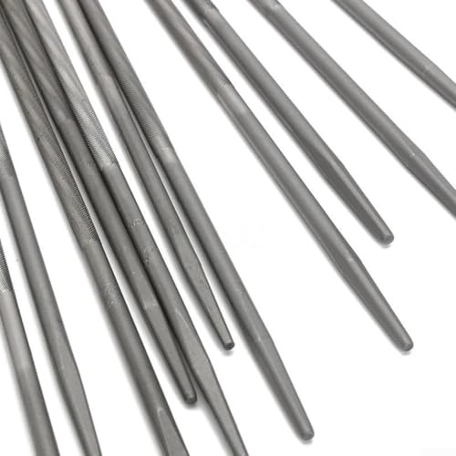 For Woodworking Essential Tools Set of 12Pcs Chainsaw Files, Each Measuring 4mm in Diameter
