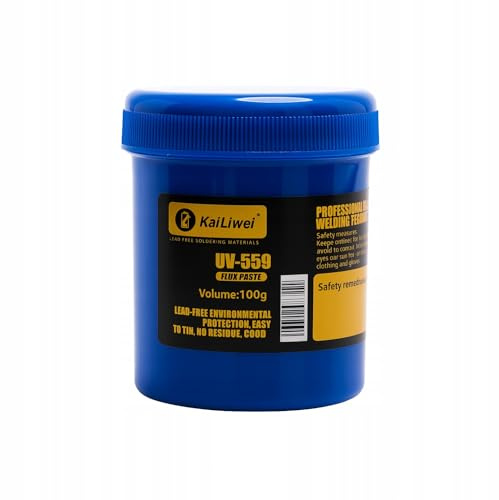 KaiLiwei UV-559 Pâte à Souder Gel 100g – Sans Plomb No-Clean | Application Précise | Faible Fumée | Pour Réparation Électronique | Flux de Soudure Professionnel