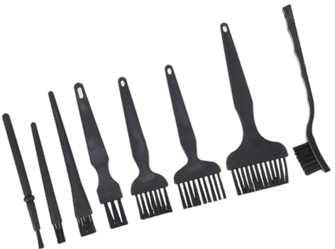 LABRIMP 8 pièces Kit de Brosses Antistatiques pour Clavier et Ordinateur Nettoyage du Dustpan Ergonomique Lavable Adapté Maison et Bureau
